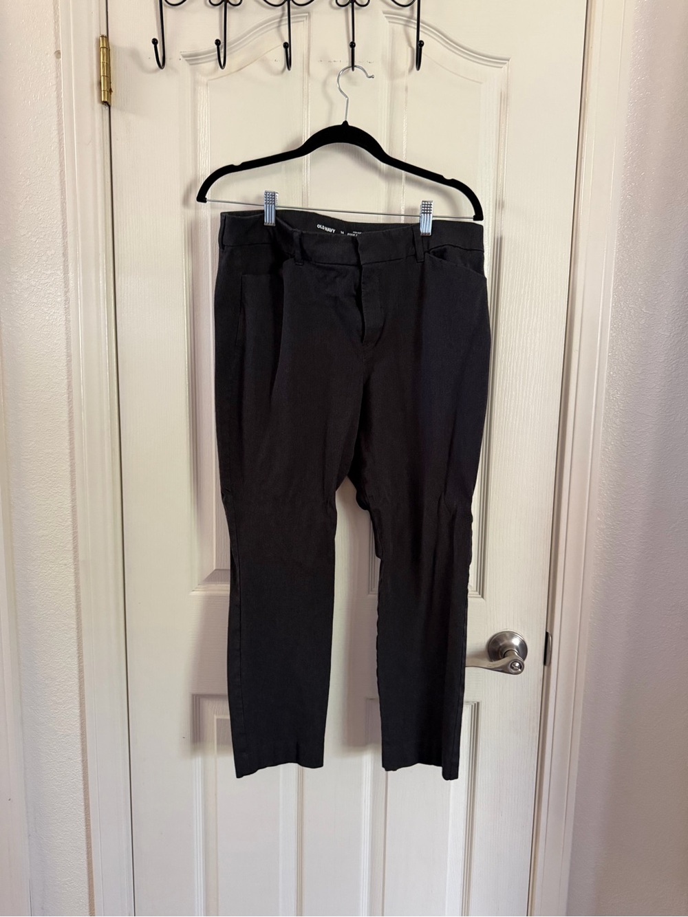 Old Navy Grey/Black Women's Dress Pants - Tailored Look